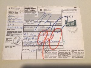 Finland packet parcel post stamps receipt card   A9506