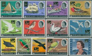 Pitcairn Islands 1967 SG69-81 Birds and Ships QEII set MLH