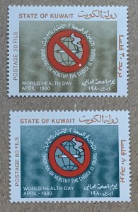 Kuwait 1980 World Health Day, MNH. Scott 811-812, CV $7.00. MI 853-854