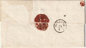 Lombardy Venetia 1861 Sc 10 folded letter to Frassinelle Polesine with revenue