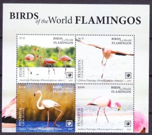 2020 Penrhyn Island 954-957VB+Tab Birds - Flamingos 95,00 €