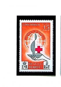 NEW HEBRIDES (FRENCH) Sc 110-11 NH ISSUE OF 1963 - RED CROSS