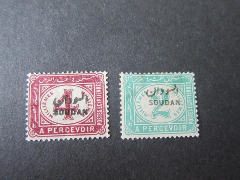 Sudan 1897 Sc J1,J2 MH