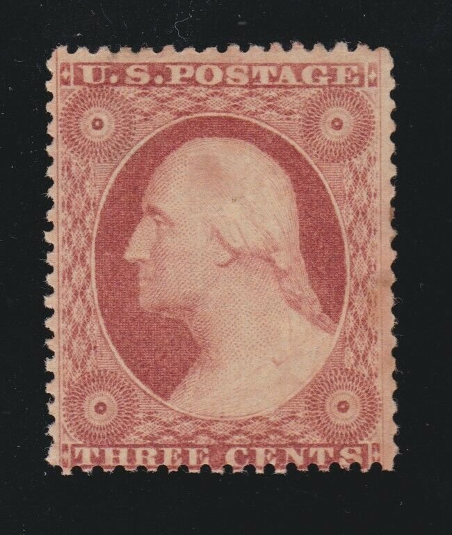 US 26 3c Washington Mint VF OG H SCV $65