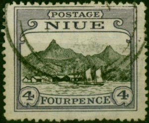 Niue 1927 4d Black & Violet SG47 Fine Used