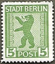 Germany #11N1 5pf Berlin Bear MNH (1945)