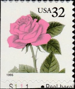 # 2492 MINT NEVER HINGED ( MNH ) RED ROSE    