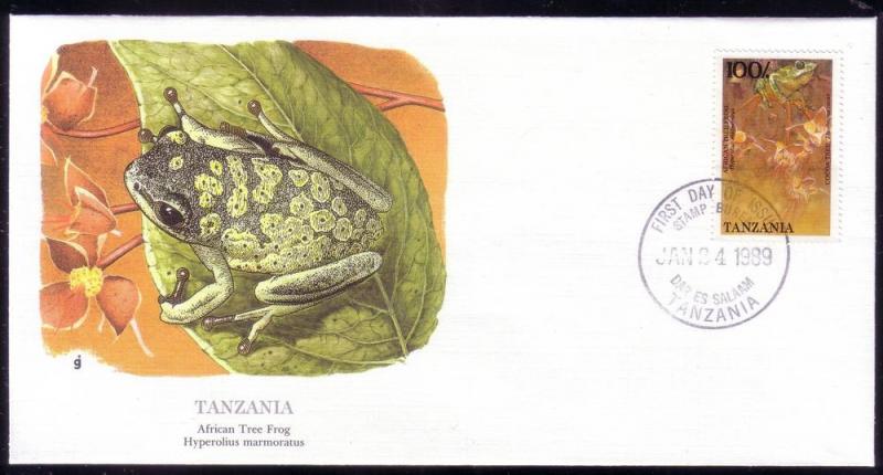 Tanzania FDC SC# 475 African Tree Frog L359