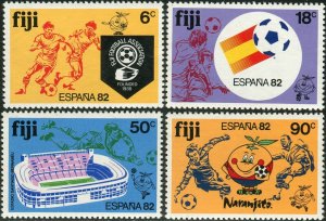 Fiji 1982 SG636-639 World Cup Football set MNH