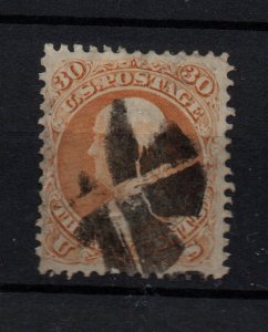 USA 1861 30c orange (Franklyn) fine used Cork PMK #71 WS35514