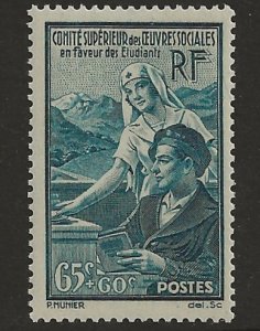 France B78   1938 single  Fvf Mint NH