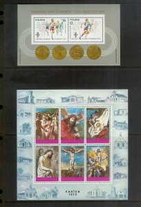 WORLDWIDE (190) Souvenir Sheets & Mini-Sheets ALL Mint Never Hinged