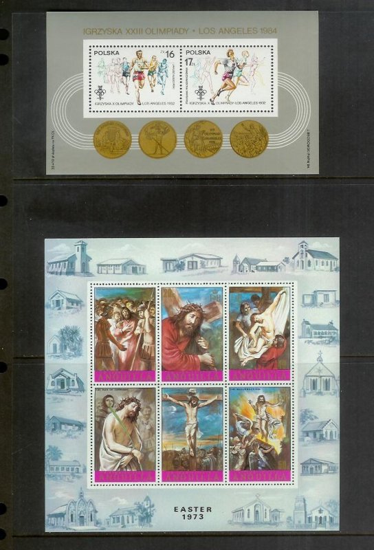 WORLDWIDE (190) Souvenir Sheets & Mini-Sheets ALL Mint Never Hinged