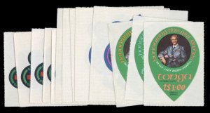 Tonga #342-346, C159-163, CO90-92 Cat$40, 1974 Girl Guides, complete set