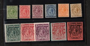 Falkland Islands #30 - #40 (SG #60 - #69) Mint Fine - Very Fine Original Gum