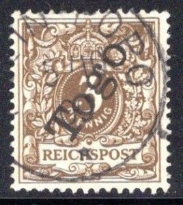 German Togo #1, Klein-Popo CDS dated 5 October 1900,  CV $6.00, great centering!