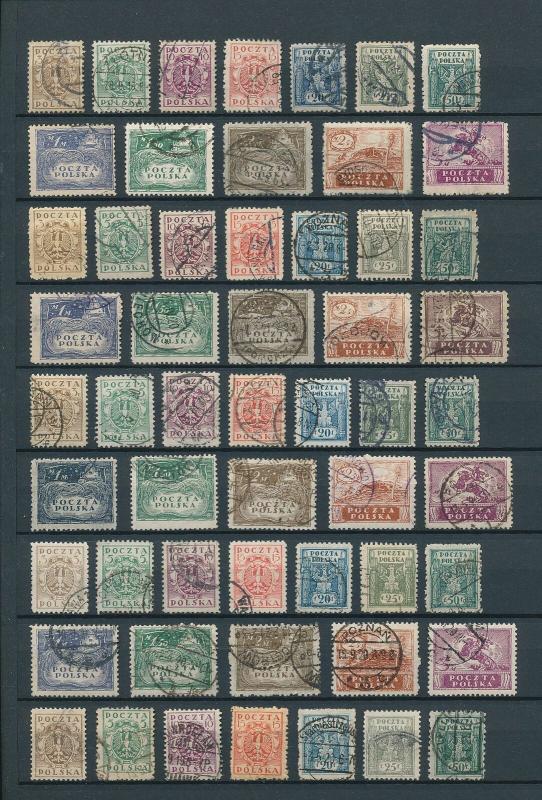 POLAND Early Used Accumulation(Appx 180 Stamps) Ac1267