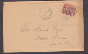 NEW BRUNSWICK SPLIT RING TOWN CANCEL COVER HARCOURT