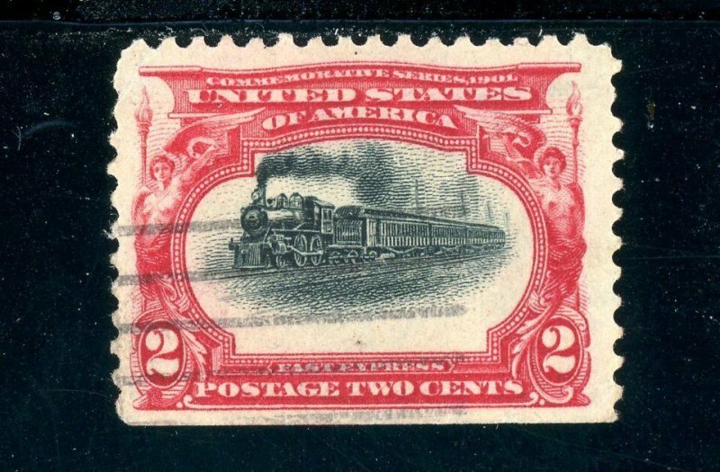 USAstamps Used FVF US 1901 Pan-American High Train Var Scott 295 