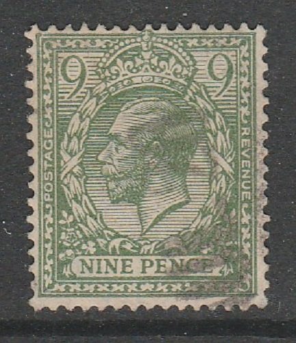 1924 9d Olive Green Fine Used SG427