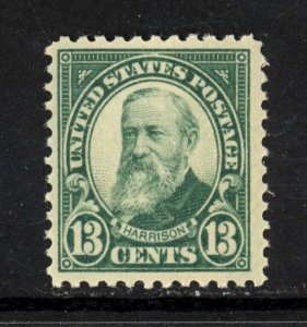 SCOTT 622 1926 13 CENT HARRISON REGULAR ISSUE MNH OG VF CAT $19!