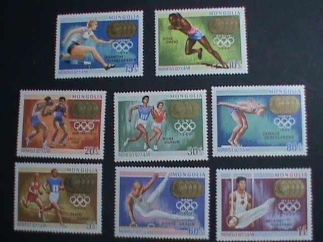 ​MONGOLIA STAMP-1969-SC#515-22 OLYMPIC GAMES GOLD METAL WINNERS - MNH SET VF