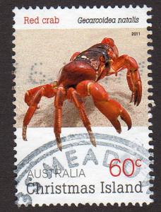Christmas Islands 495a - Used - Red Crab (cv $1.30)