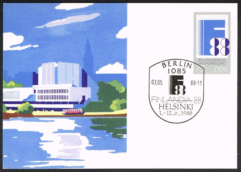 Germany DDR Postal Card Michel P100