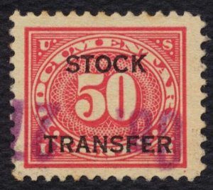 #RD9 50c Stock Transfer, Used [4] **ANY 5=FREE SHIPPING** 