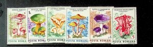 Romania Sc 3405-10 MNH Set of 1986 - Mushrooms