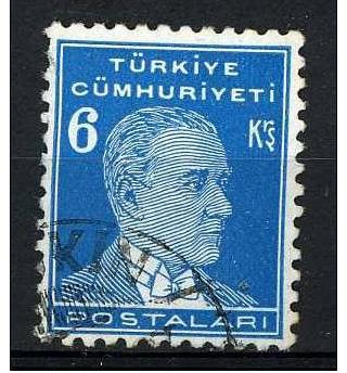 Turkey 1931 Scott 746 used - Mustafa Kemal Pasha, K Ataturk