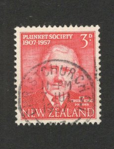 NEW ZEALAND - USED STAMP - Anniversary of Plunket Society - 1957.