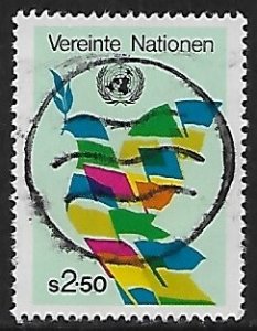 United Nations - Vienna # 8 - Flags forming Dove - used