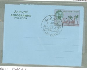 Abu Dhabi  1968 20 fils , 21 AP 68