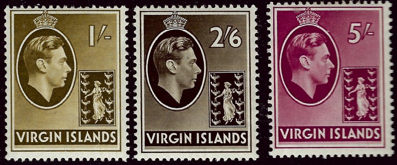 Beautiful British Virgin Islands #83-85 MLH VF SCV$26.00...Win a Bargain!