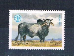 Zambia 421 Unused Cattle Brahma 1987 (Z0010)+
