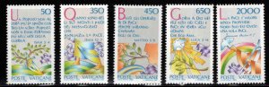 VATICAN Scott 768-772 MNH**  Peace stamp set