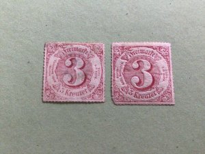 Old Germany Thurn and Taxis 1865/6 mounted mint stamp Ref A4807