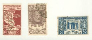 Italy #140-42 Used Single (Complete Set)