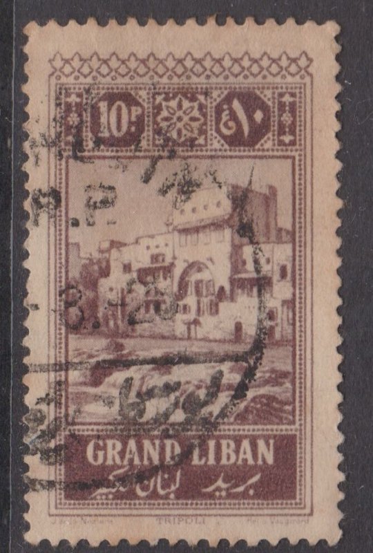 Lebanon 1925 Tripoli 10p Fine Used SG 69 VGC