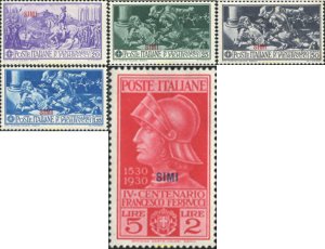 614007 HINGED Egeo Islas. Simi 1930 SELLOS DE ITALIA 1930