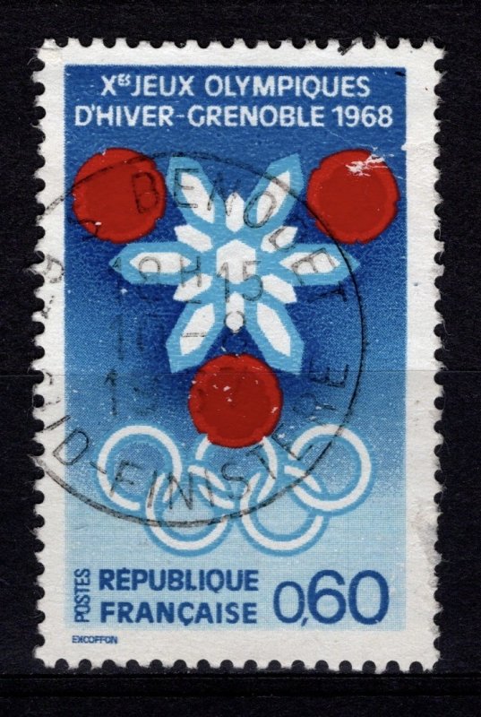 France 1967 Publicity for Winter Olympic Games, 60c [Used]