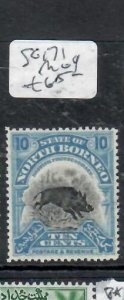 NORTH BORNEO 10C  BOAR   SG 171  MOG    P0310H