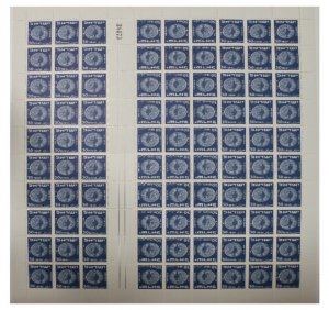 Israel Scott #18-21 1949 Coins Complete Tete Beche Sheets of 90 MNH!!