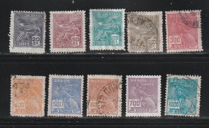 Brazil 302-311 Set U Various (A)