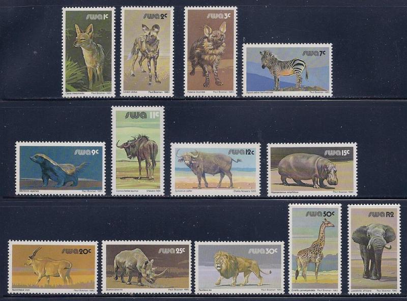 South West Africa Scott #'s 447 - 463 MNH short set