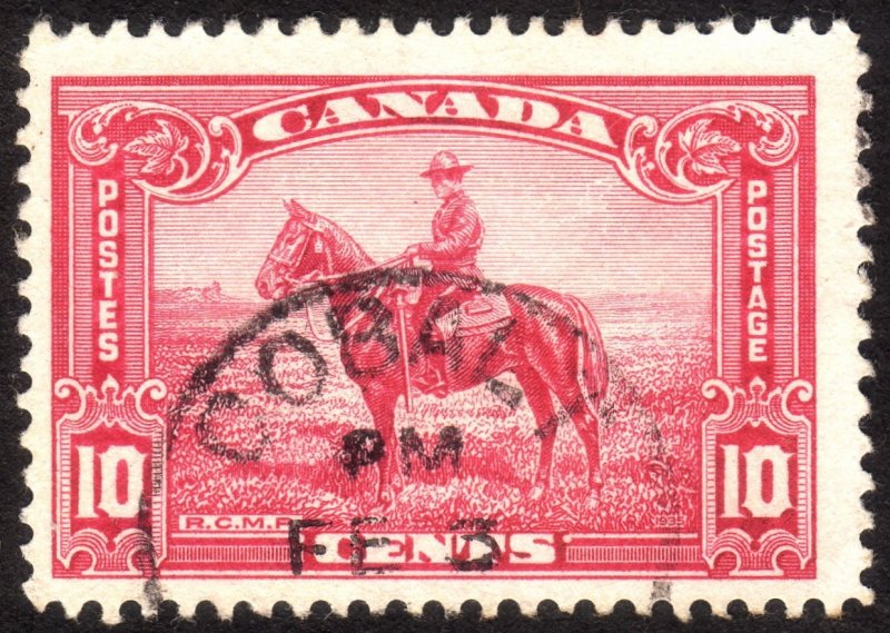 1935, Canada 10c, Used, COBALT CDS, Sc 223