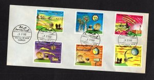 Yemen #C102-07 (1982 Telecommunications progress) VF used set on FDC