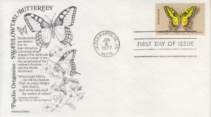 1977 Swallowtail Butterfly (Scott 1712) Aristocrat FDC