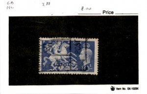 Great Britain, Postage Stamp, #288 Used, 1951 King George (AG)